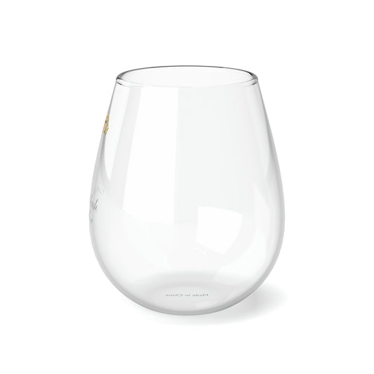 Just a Splash for Color Stemless Wine Glass