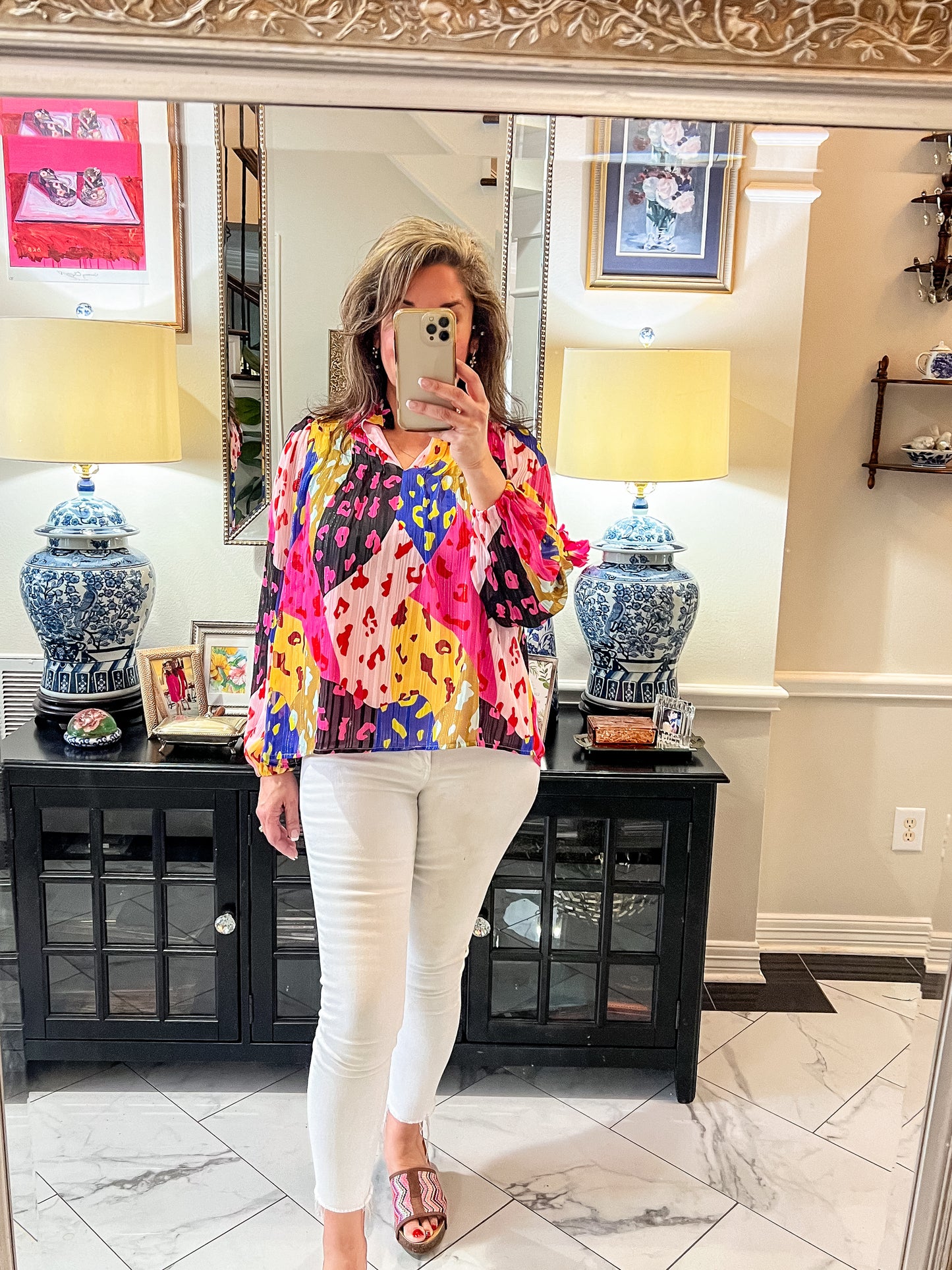 Leopard Multi-Color Blouse