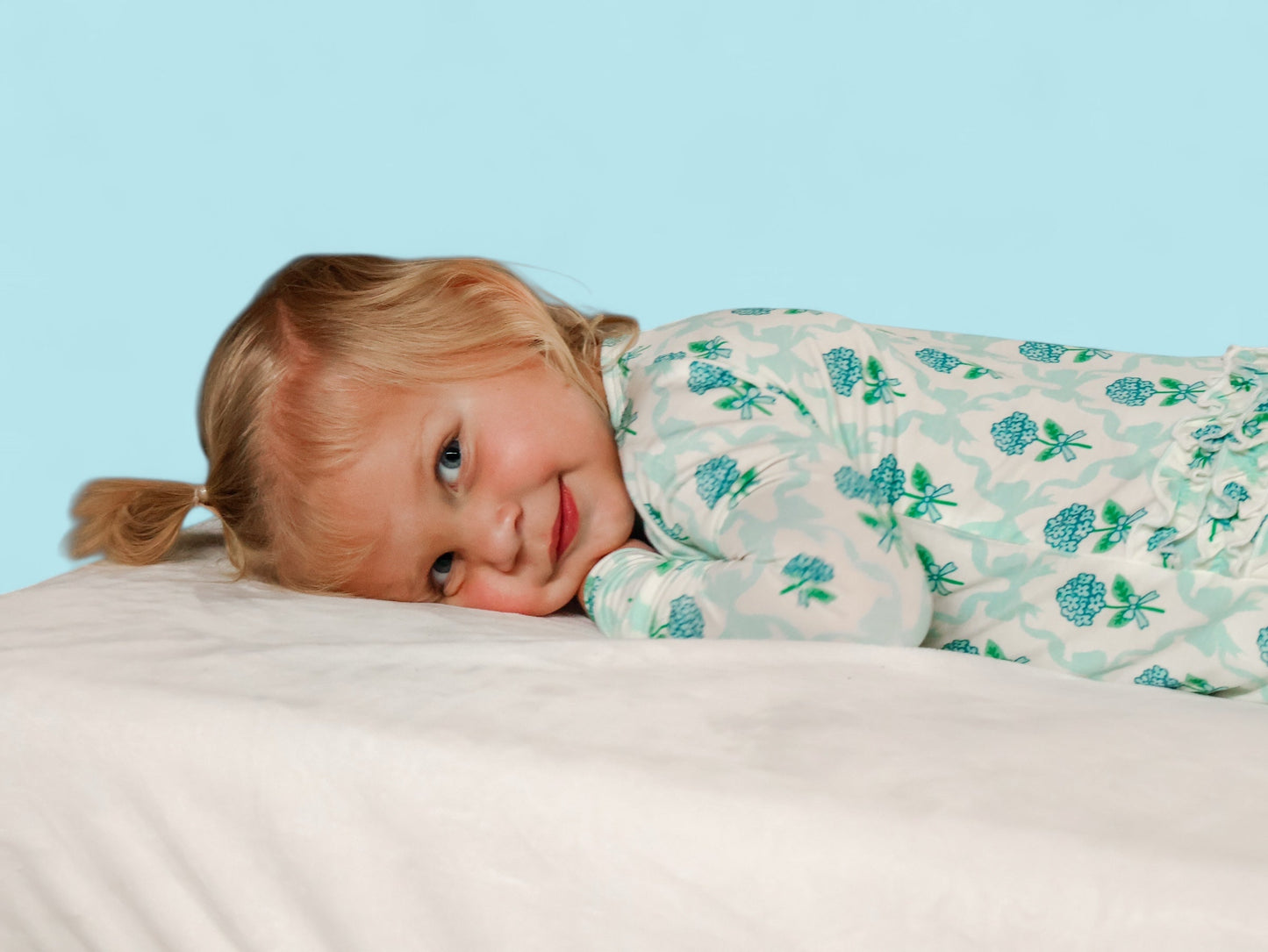 BLUE RIBBON BLOOMS DREAM RUFFLE ROMPER