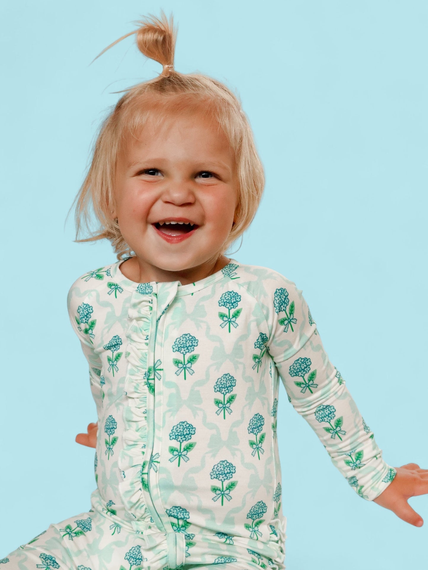 BLUE RIBBON BLOOMS DREAM RUFFLE ROMPER