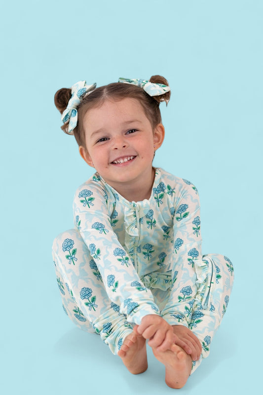 BLUE RIBBON BLOOMS DREAM RUFFLE ROMPER