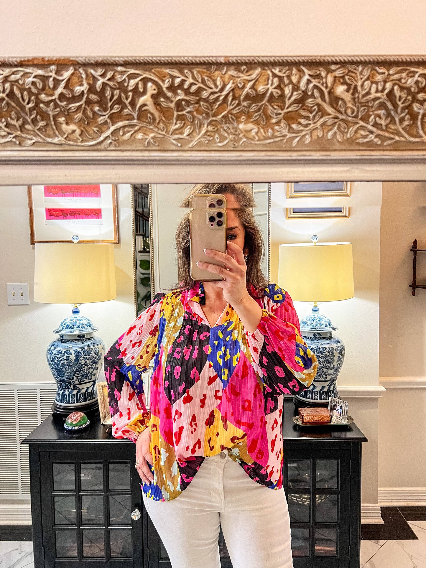 Leopard Multi-Color Blouse