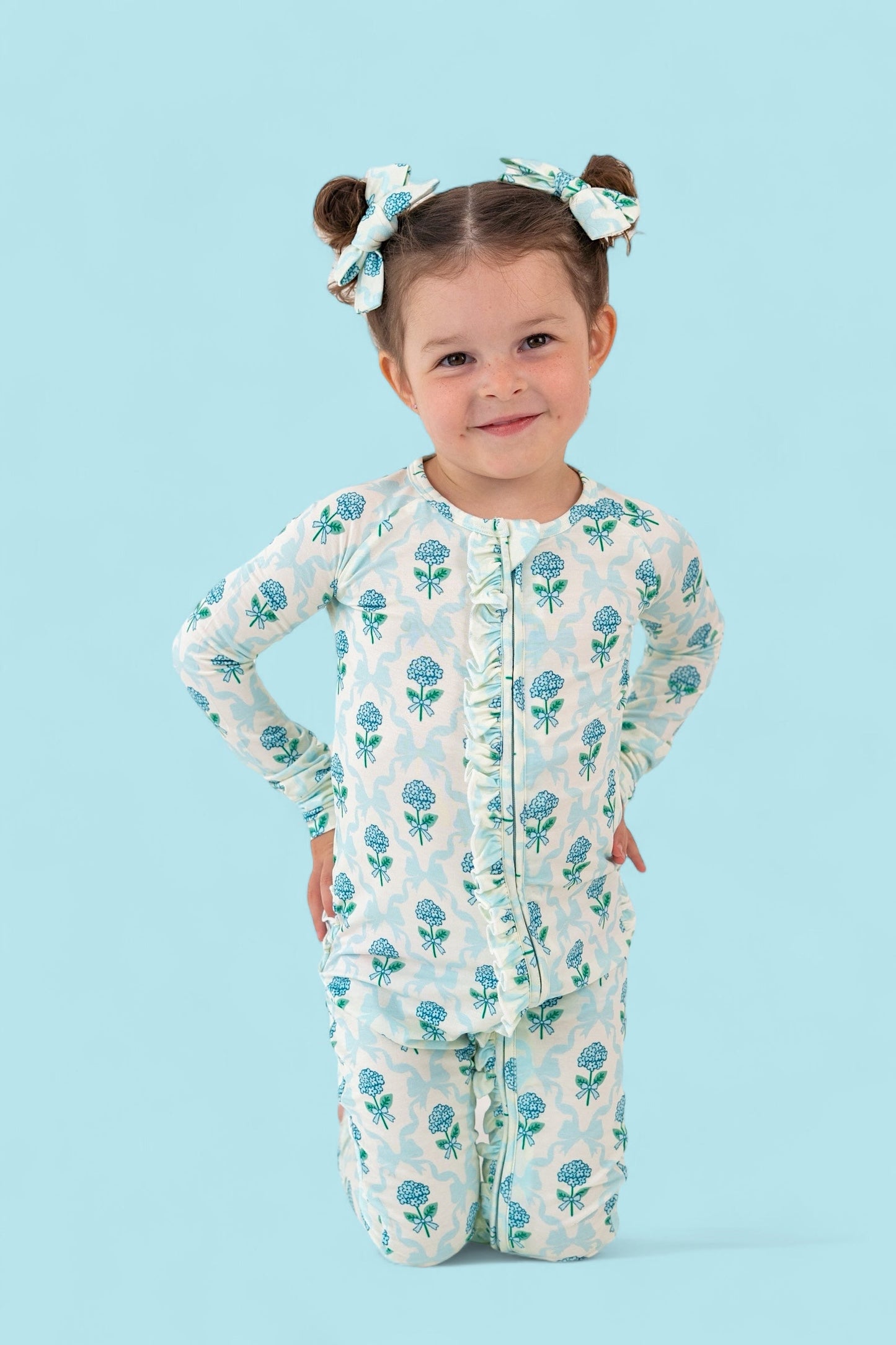 BLUE RIBBON BLOOMS DREAM RUFFLE ROMPER