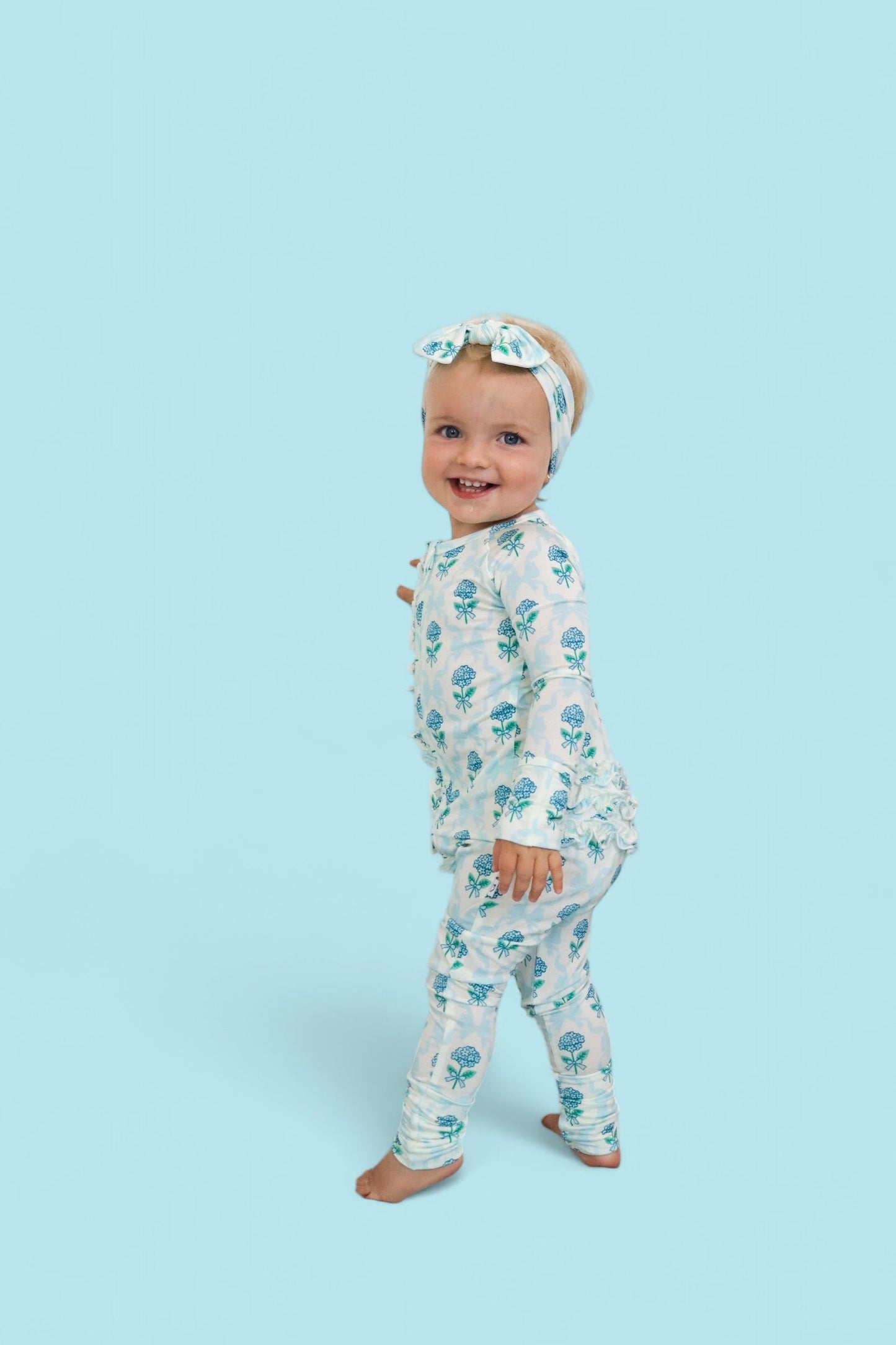 BLUE RIBBON BLOOMS DREAM RUFFLE ROMPER