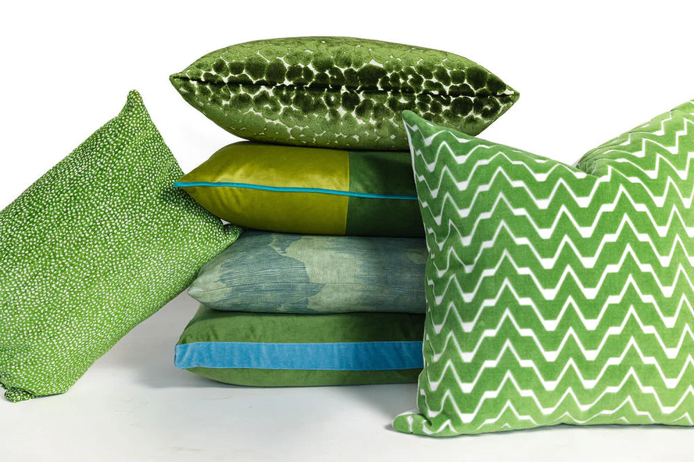 Madison Leopard Pillow (Parsley)