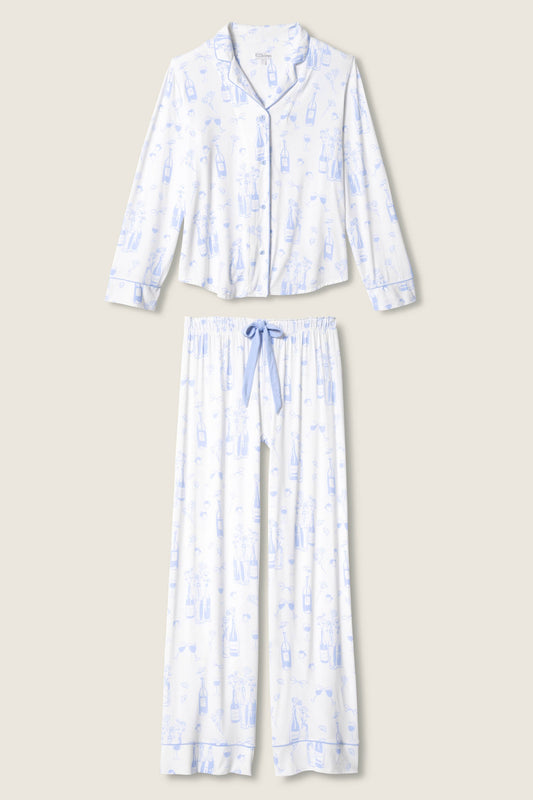 Parisian Dreams Whimsical Print PJ Set