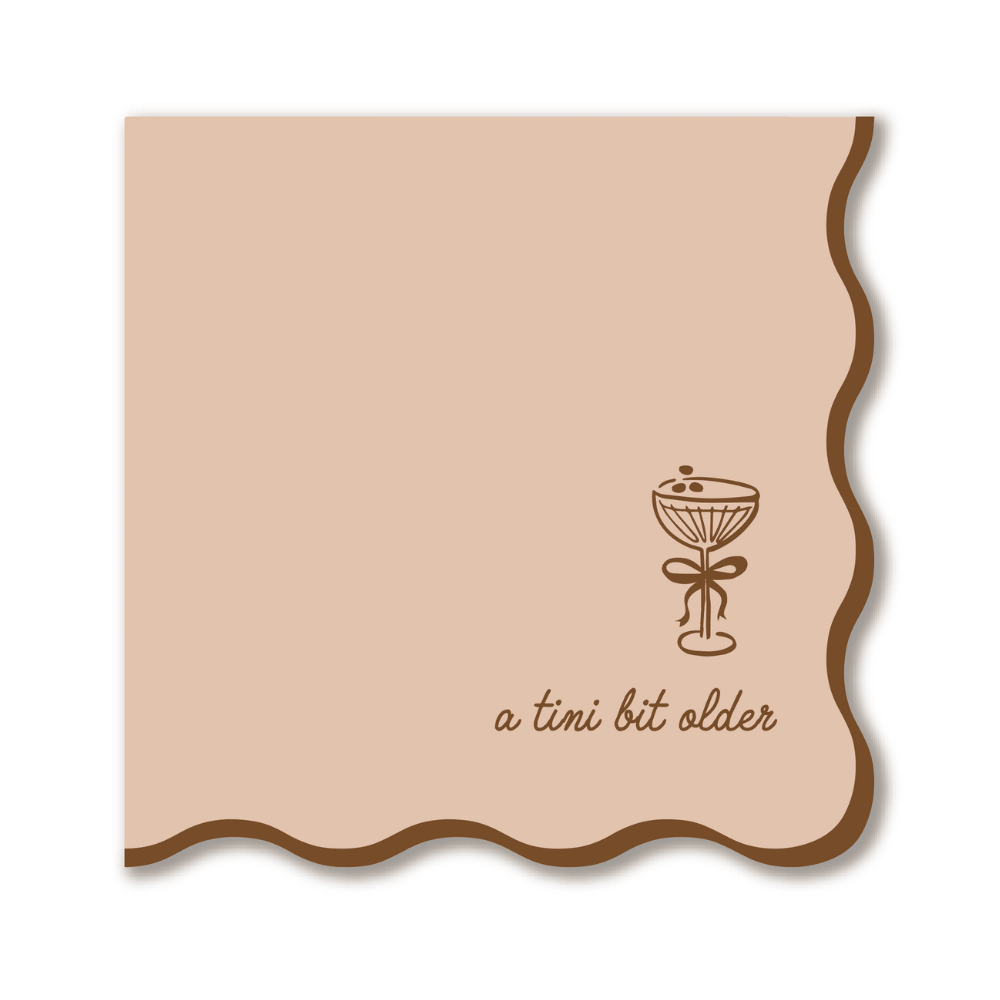 Tini Bit Older - Espresso Martini - Cocktail Napkins