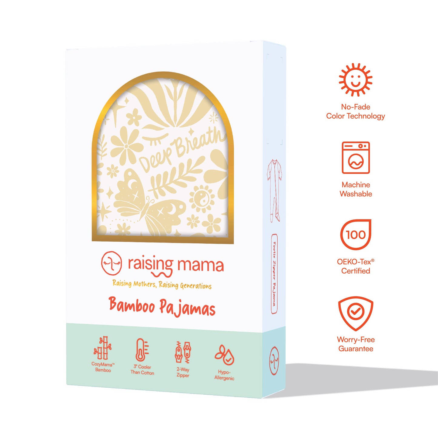 The Second-Skin Footie | Om Baby (Beige) | "Deep Breath"