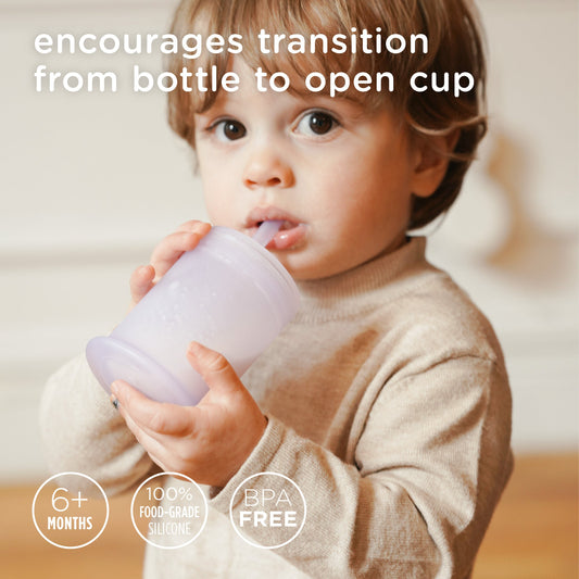 Olababy Training Cup with Straw for Baby-Led Drinking (5oz)