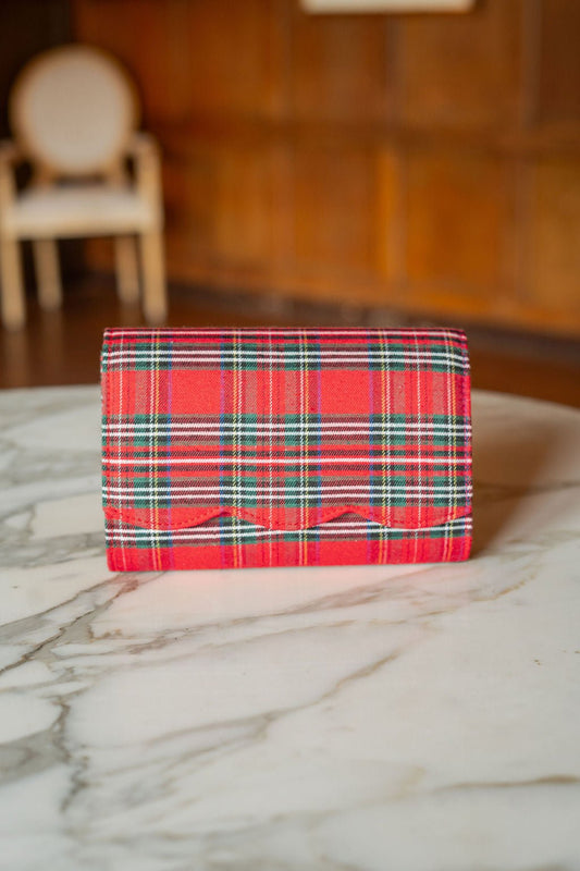 Ruby Scalloped - Red Plaid