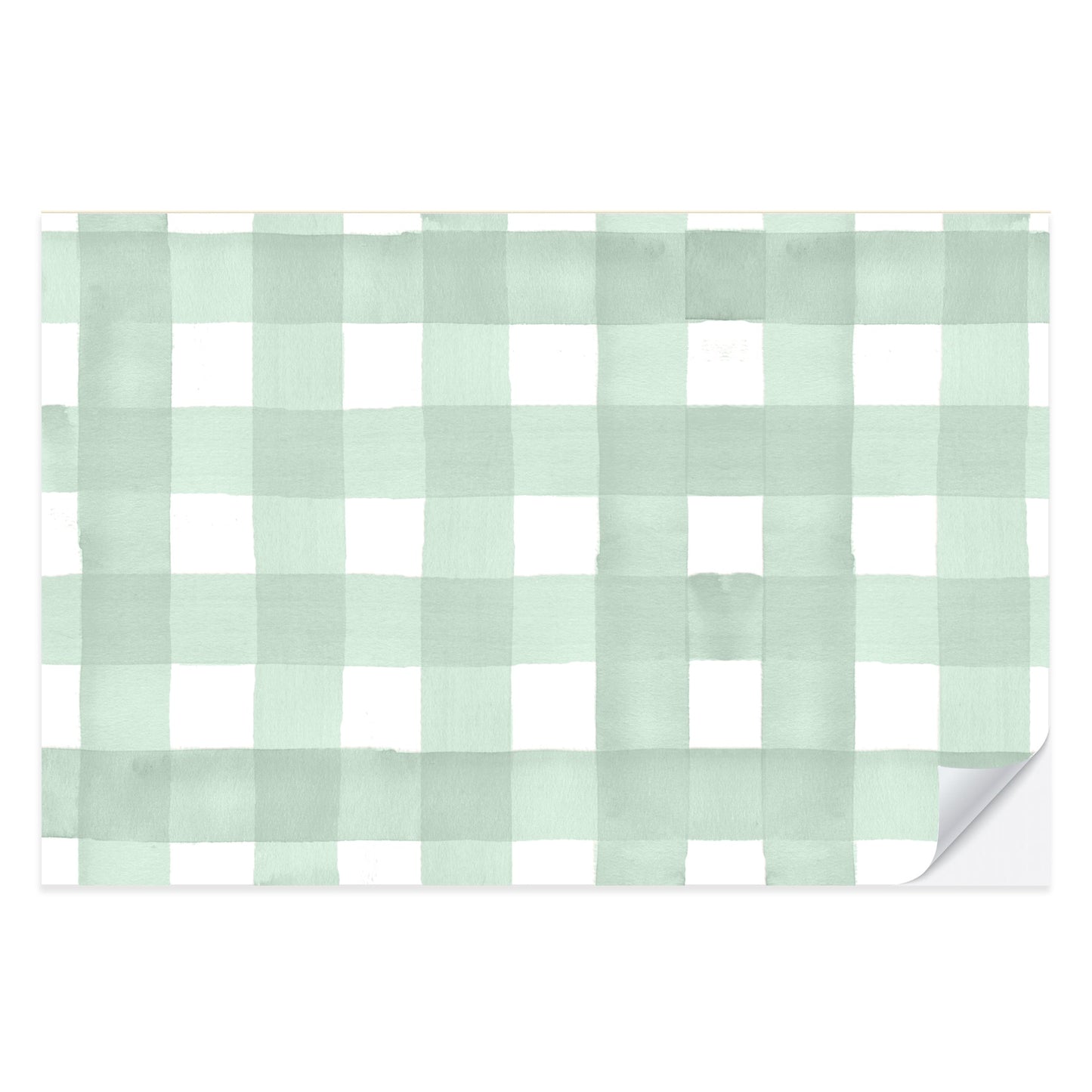 Green Gingham Placemat Pad