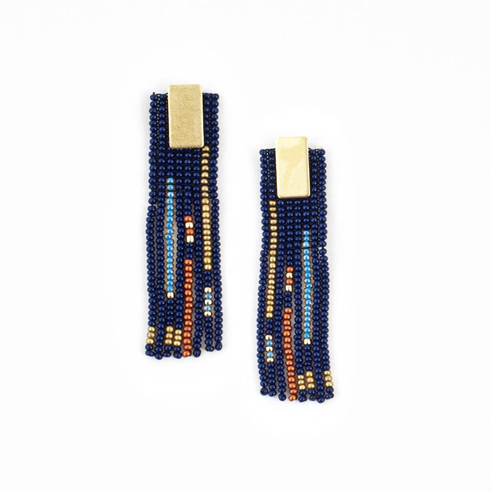 Altiplano - Dash & Dot Fringe Post Earrings - Salud HTX