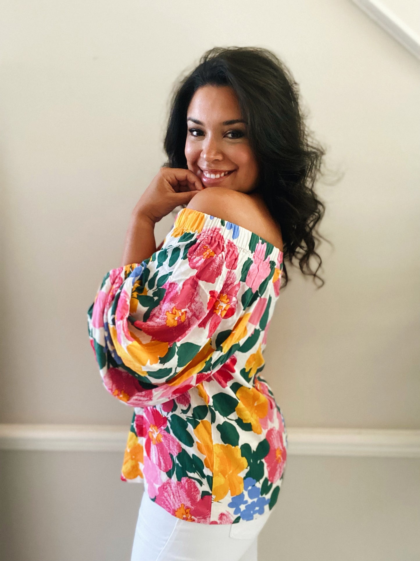 Floral Off the Shoulder Top