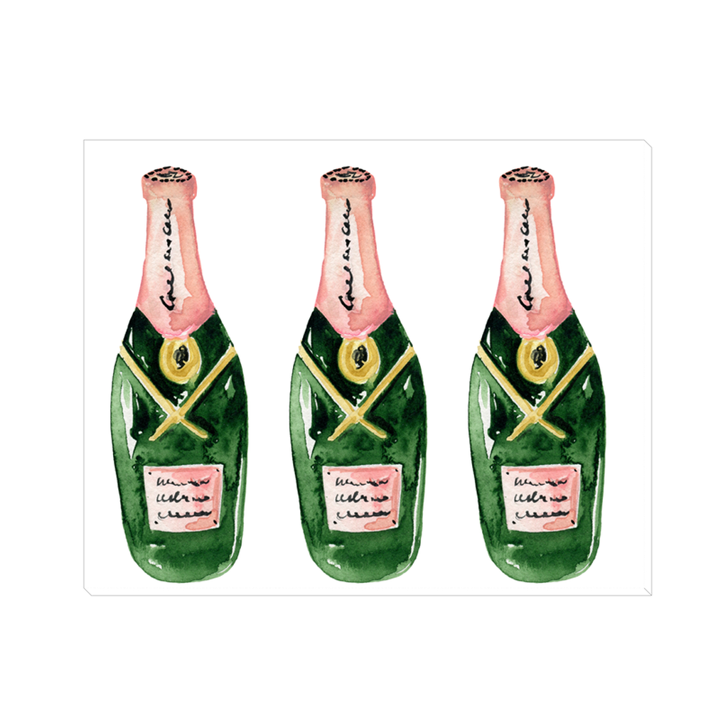 Champagne Please Printed Canvas - Salud HTX
