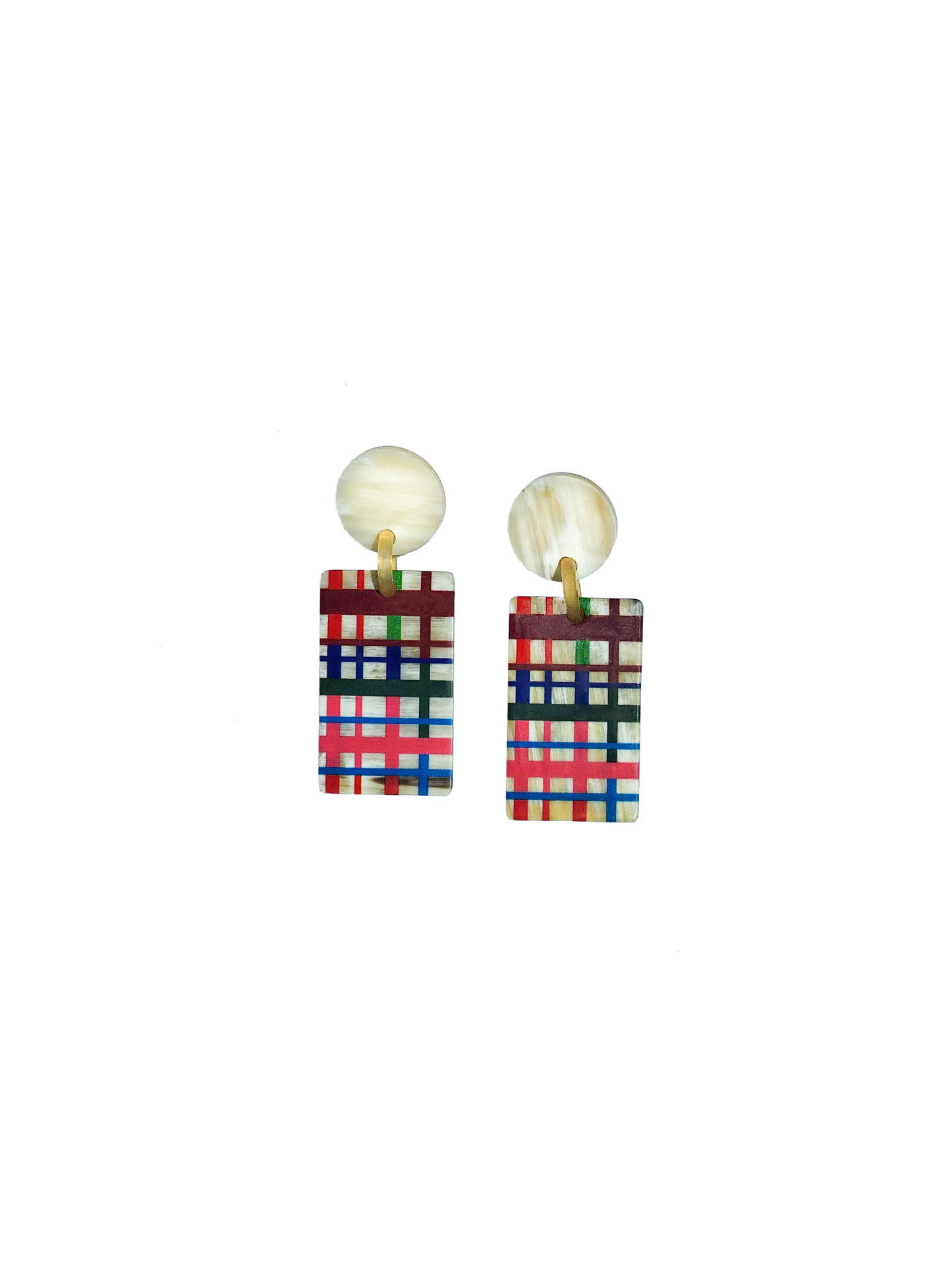 Colorful Gift Wrap Cabana Earrings