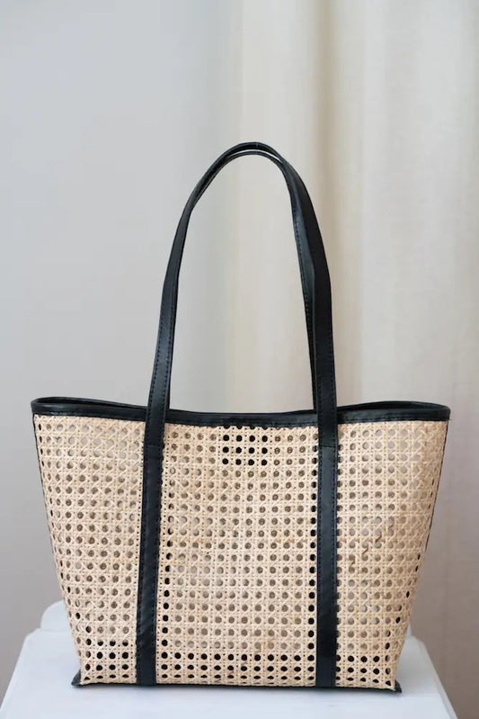 Bamboo & Leather Tote Bag