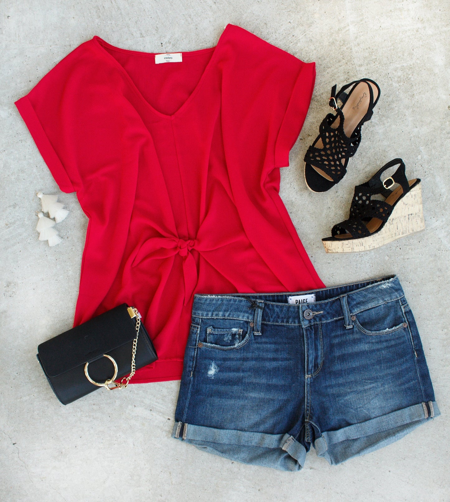 Tomato Red Knot Top - Salud HTX