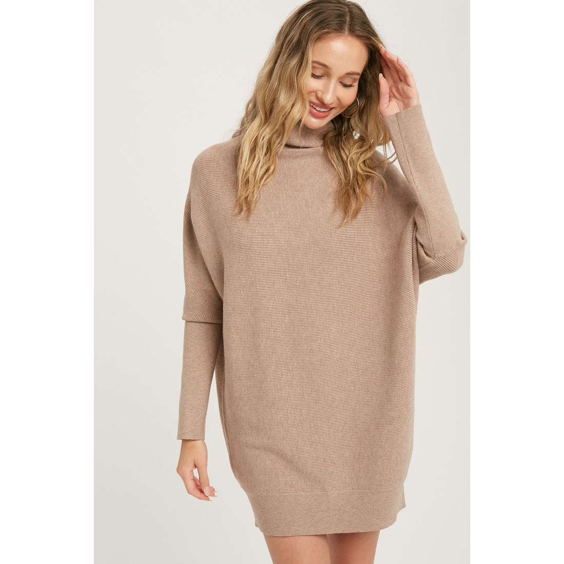 Latte Dolman Tunic Sweater