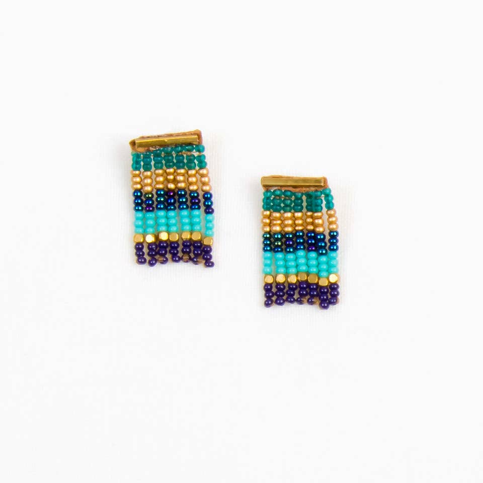 Altiplano - Bar Post Fringe Earrings - Salud HTX