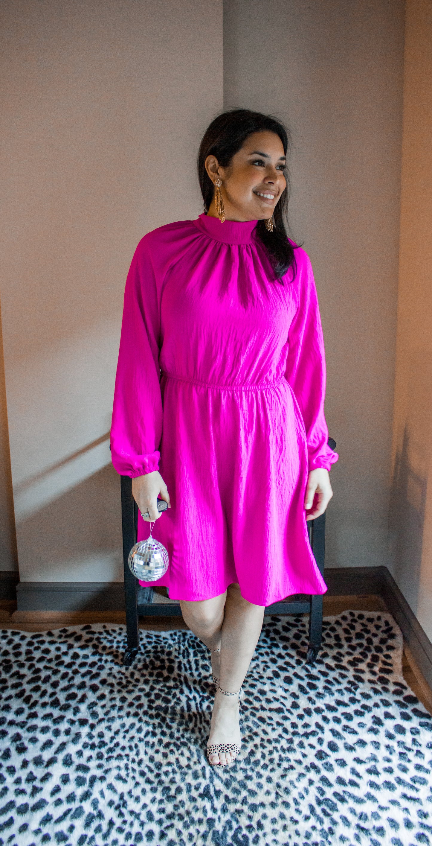 Magenta Bow Detailed Dress - Salud HTX
