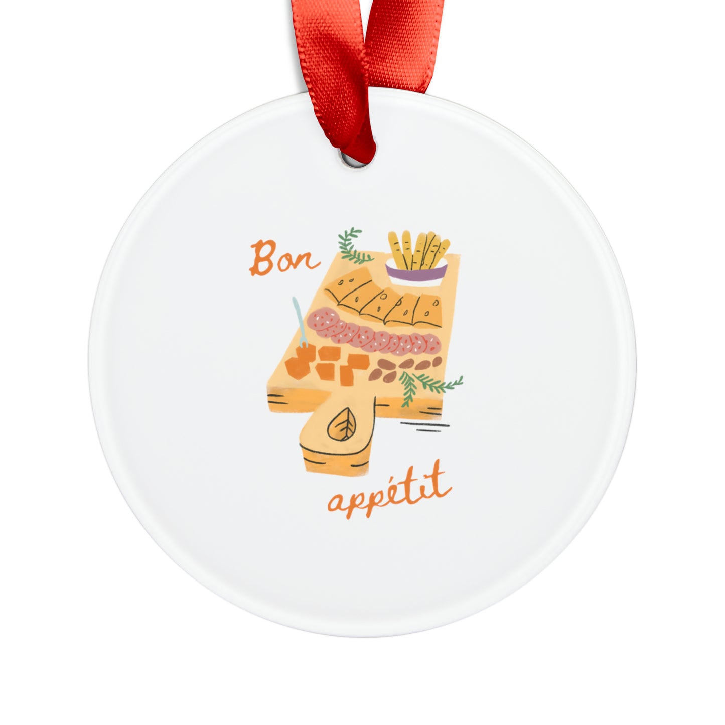 Bon Appetit Acrylic Ornament