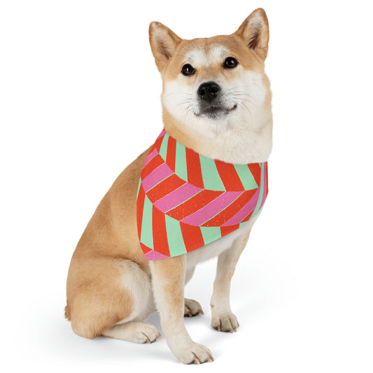 Holiday Print Pet Bandana Collar