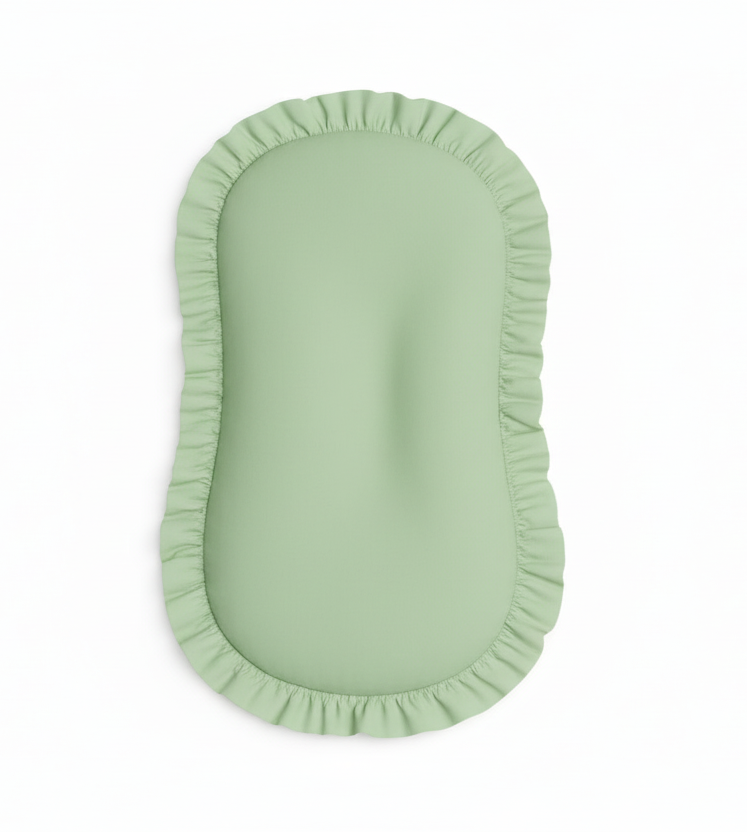 Green Ruffle Baby Lounger Cover