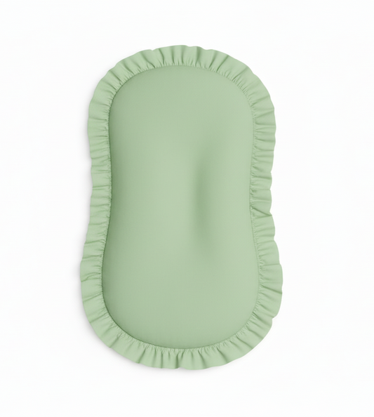 Green Ruffle Baby Lounger Cover