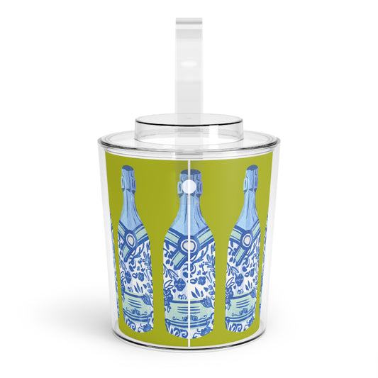 Bubbly Bottle Ice Bucket in Green