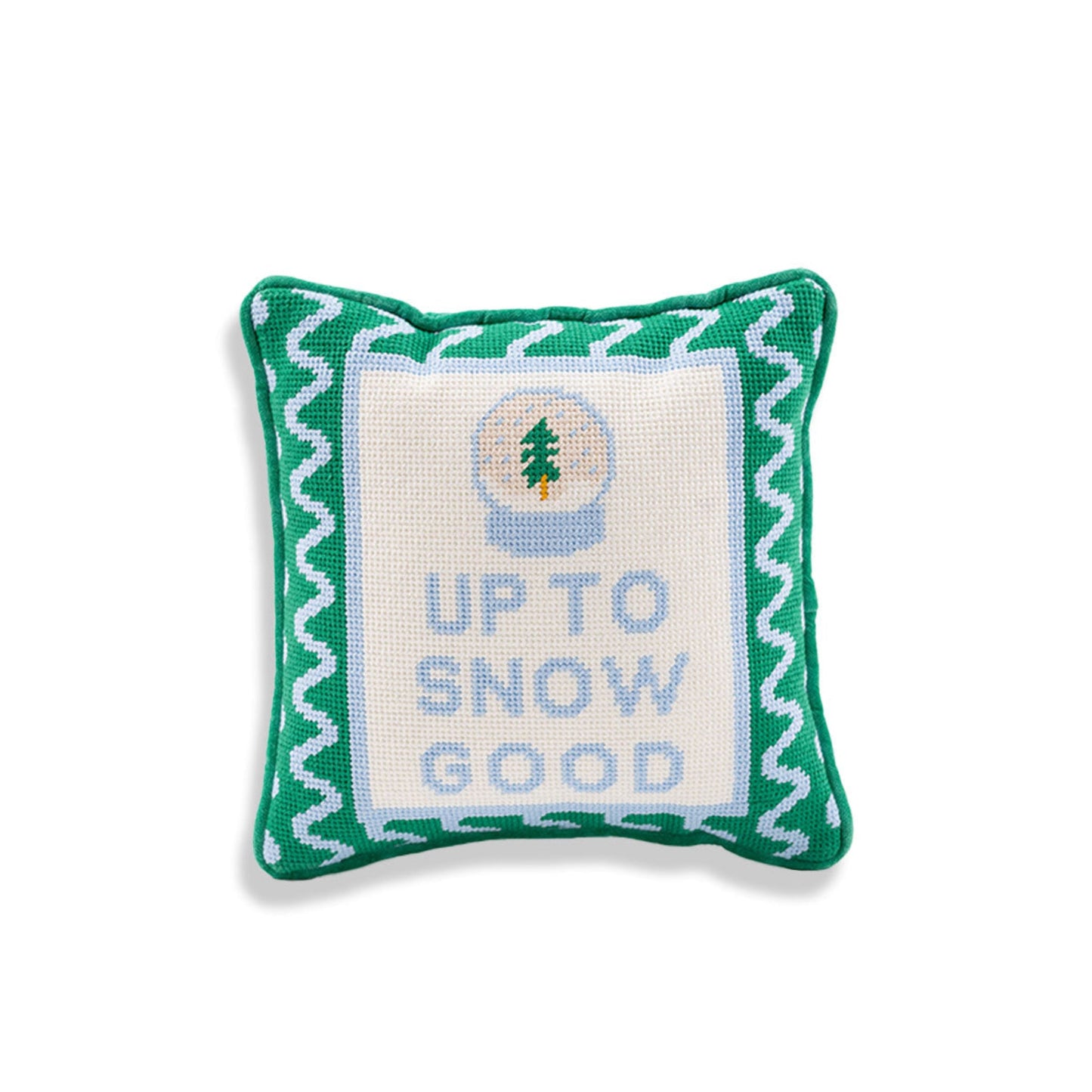 Up to Snow Good Needlepoint Pillow