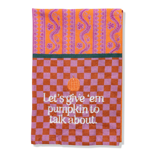 Pumpkin To Talk About Dish Towel