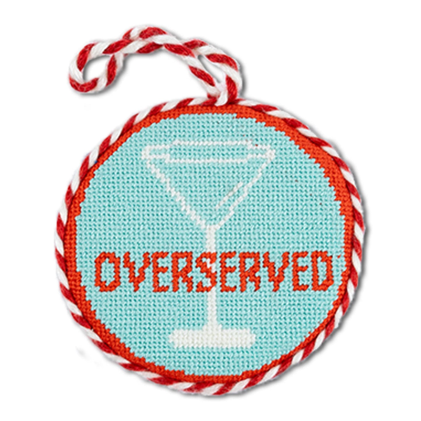 Needlepoint Ornament - Overserved