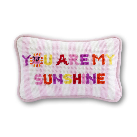 You Are My Sunshine Mini Needlepoint Pillow
