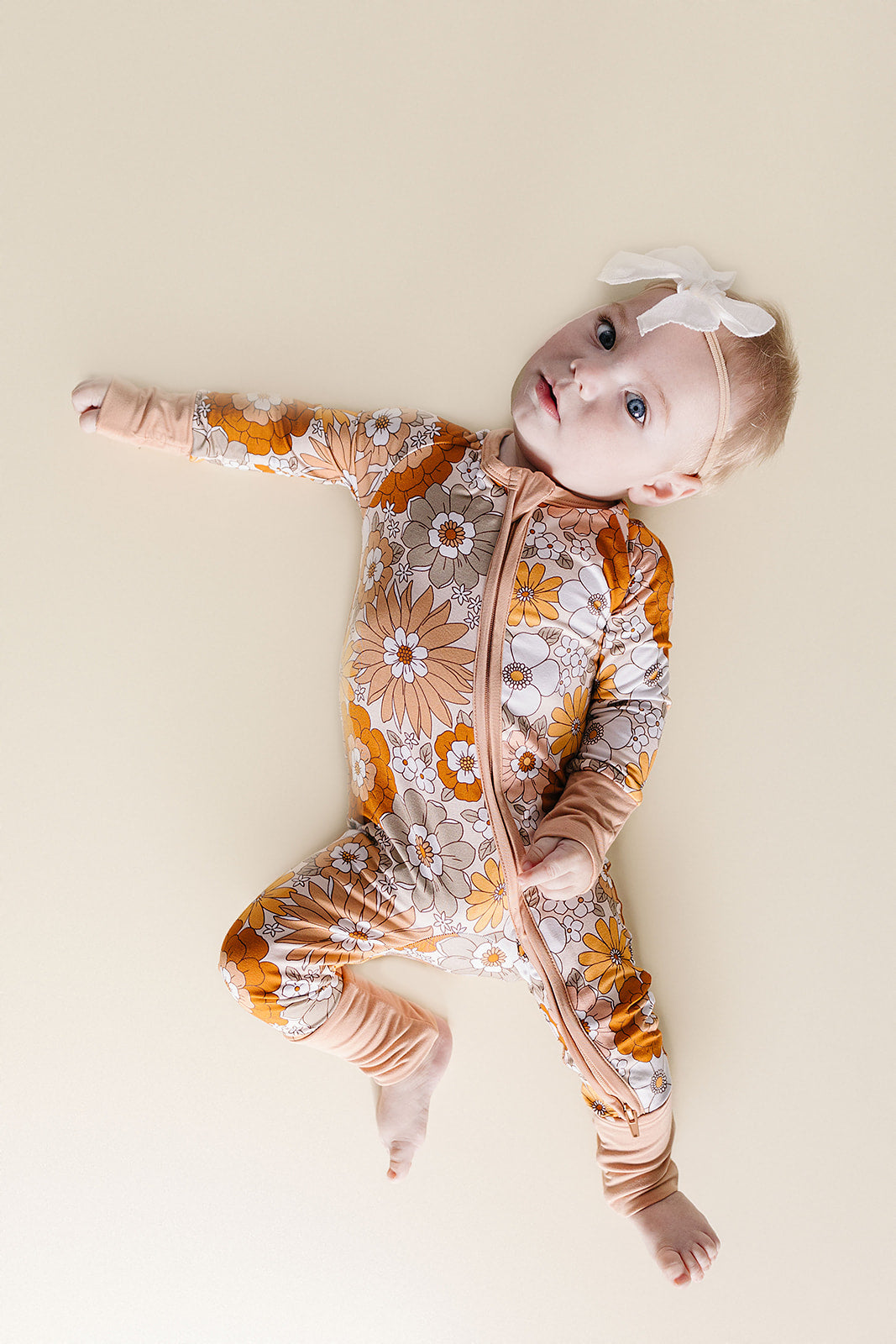 Bamboo Zip Romper | Petal Pop