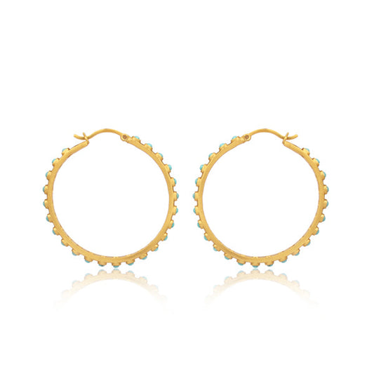 Turquoise Hoop Earrings