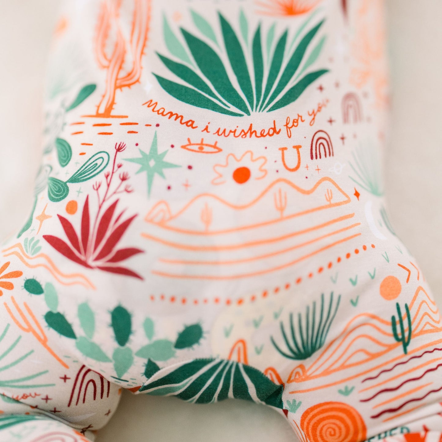 The Second-Skin Footie | Desert Cactus Vibes | "Mama, I Wished for You"