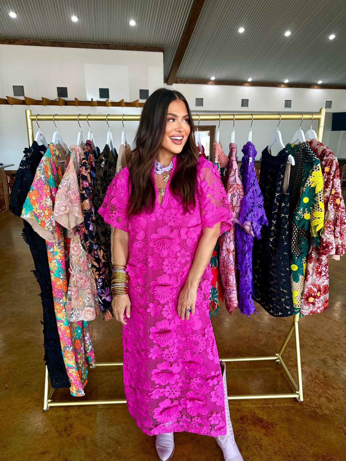 Leighton Magenta Maxi Dress