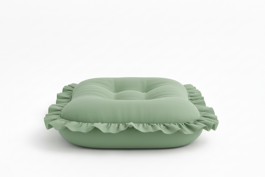 Green Ruffle Baby Lounger Cover