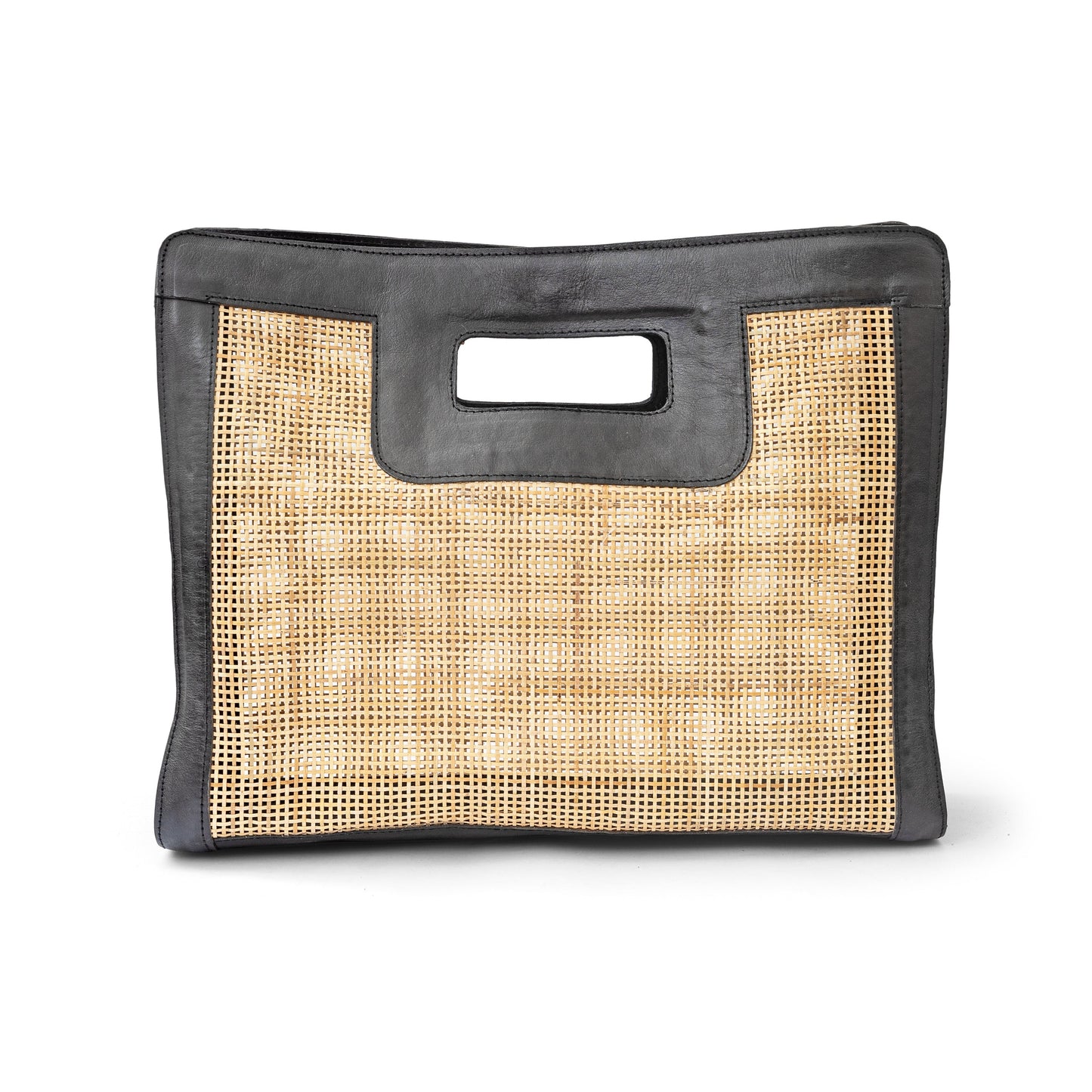 Cannes Rattan Top Handle Bag