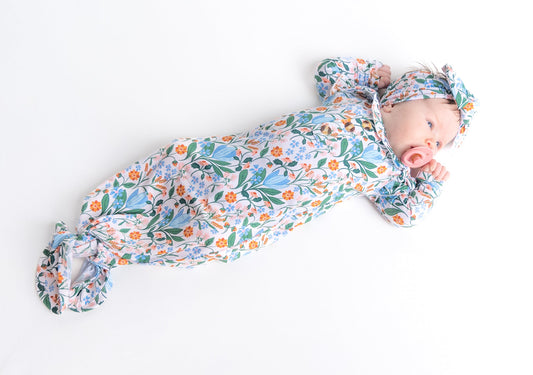 Eleanor Bamboo Knotted Gown and Bow