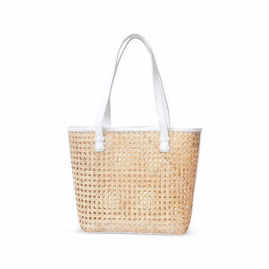 Petite French Market Rattan Tote