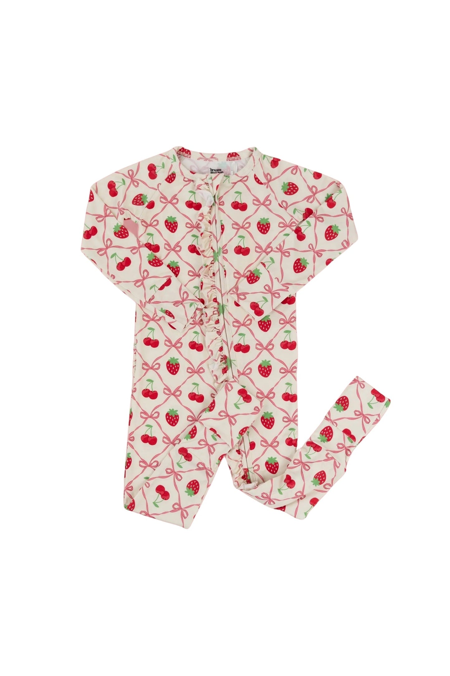 CHERRY BOW BERRY DREAM RUFFLE ROMPER