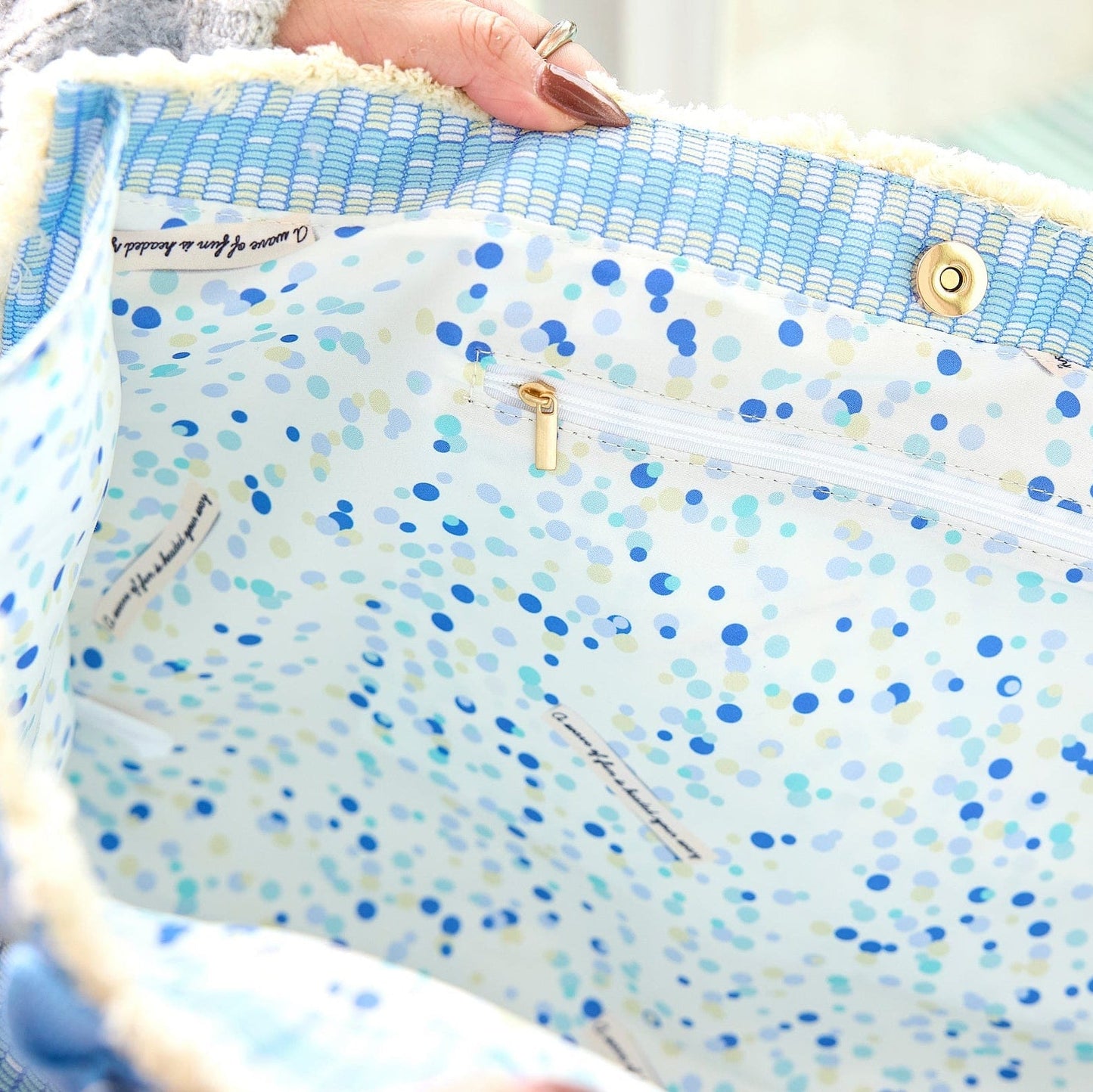 Seas The Day Canvas Tote Bag