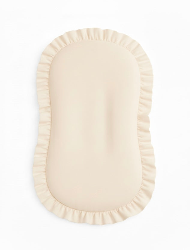 Cream Ruffle Baby Lounger Cover