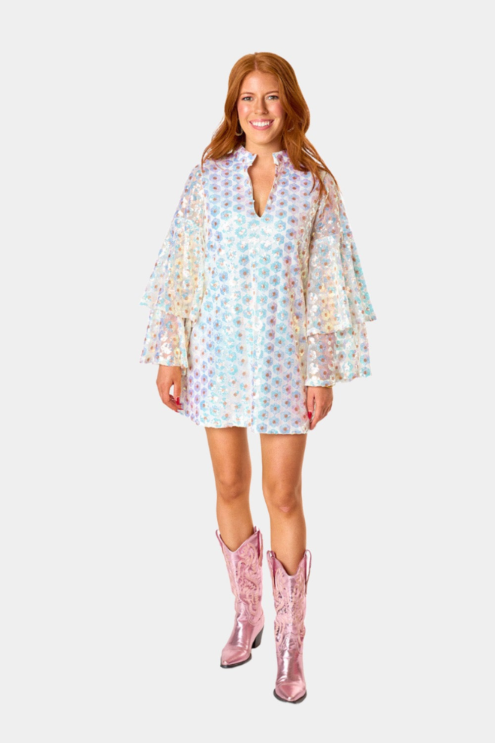 Gayle Long Sleeve Mini Dress