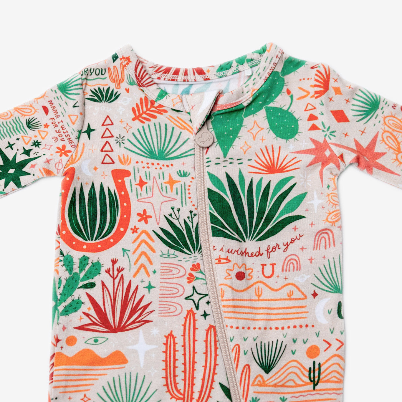 The Second-Skin Footless Romper | Desert Cactus Vibes | "Mama, I Wished for You"