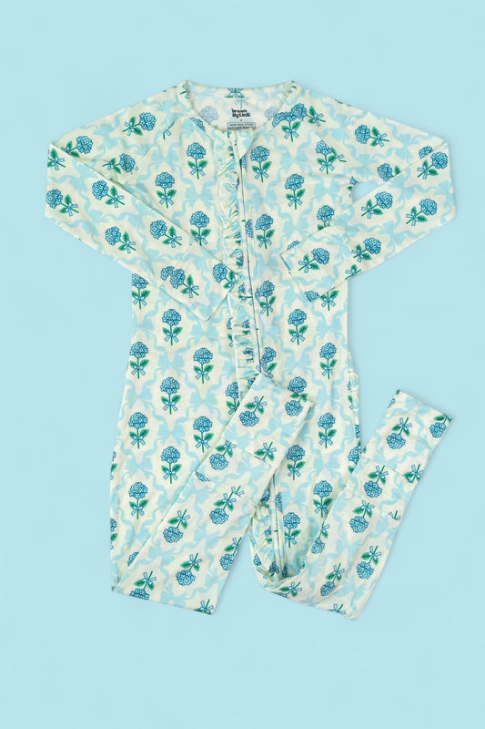 BLUE RIBBON BLOOMS DREAM RUFFLE ROMPER