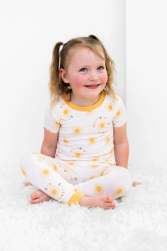 You Are My Sunshine Short-Sleeve PJ Set