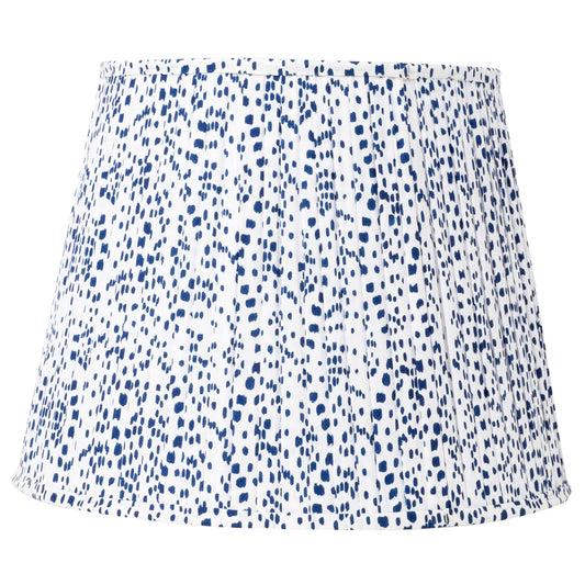 Navy & White Dot Lampshade