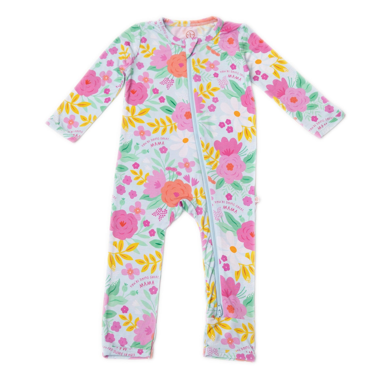 The Second-Skin Footless Romper | Flower Power | "You're Doing Great, Mama"